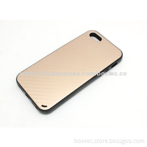 Popular TPU Case for iPhone 5S, Carbon Pattern, Golden, White, Black